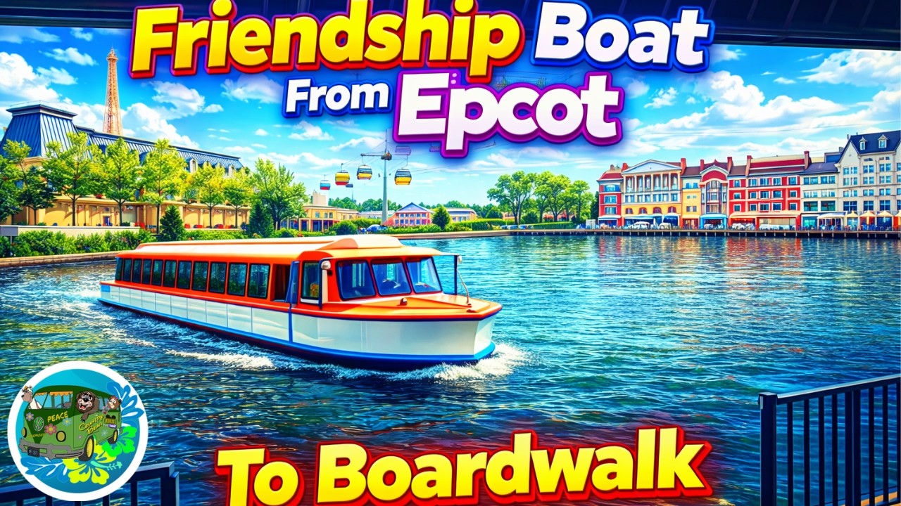 Disney Friendship Boat | FULL RIDE |  Epcot  To Boardwalk Resort | Walt Disney World