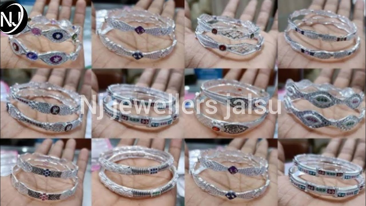 Latest Silver Bangles Collection for women || Silver bangles designs with price
