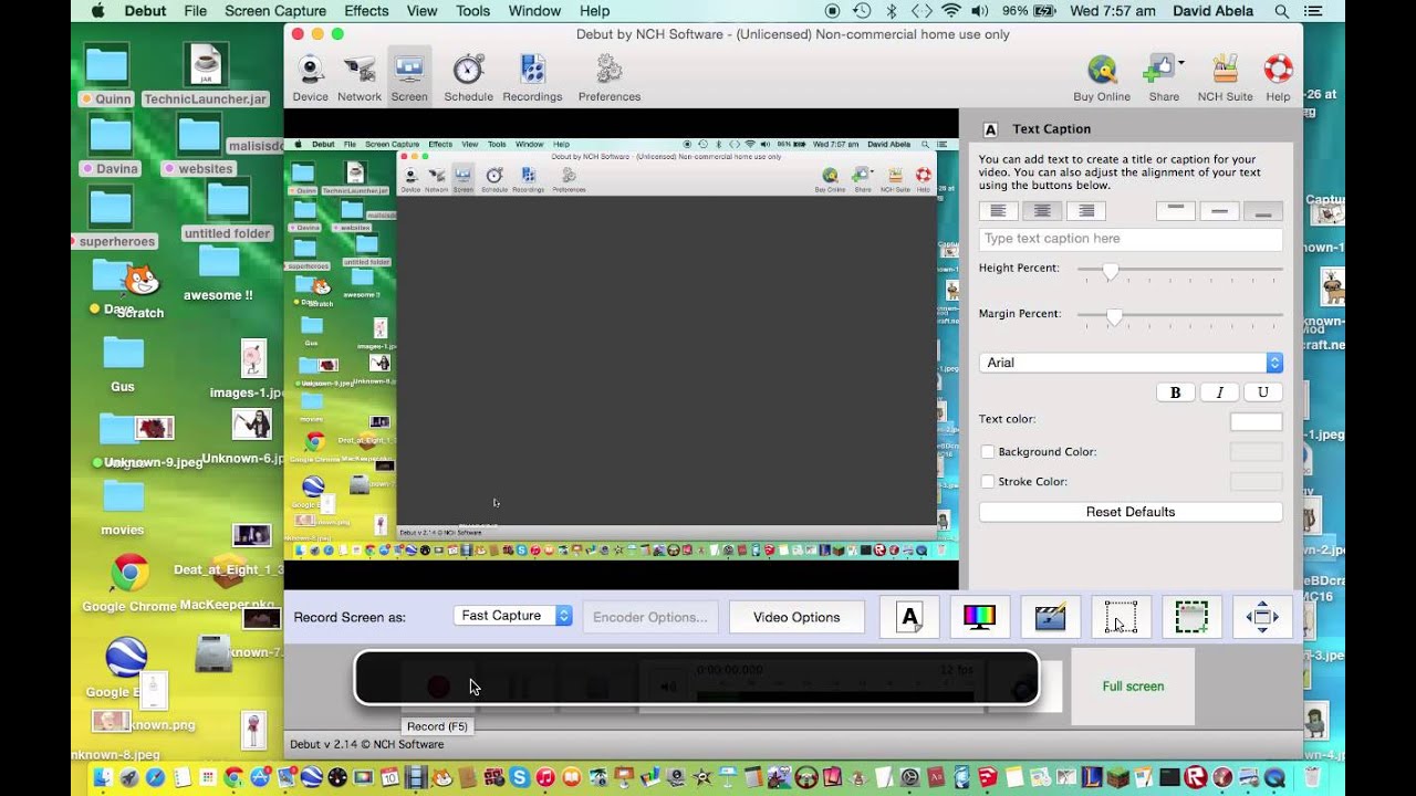 how to use Debut [ recording software ]