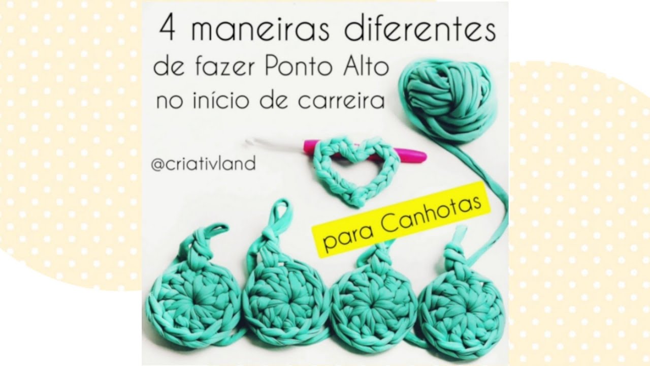 CANHOTAS - 4 maneiras de iniciar com Ponto Alto no projeto circular