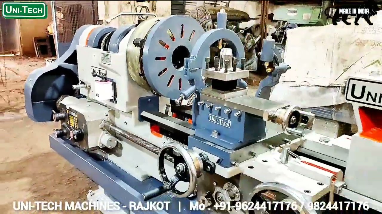 7Ft x HOC - 12'' x WOB - 13'' x SB - 4'' HEAVY DUTY LATHE MACHINE | UNI-TECH