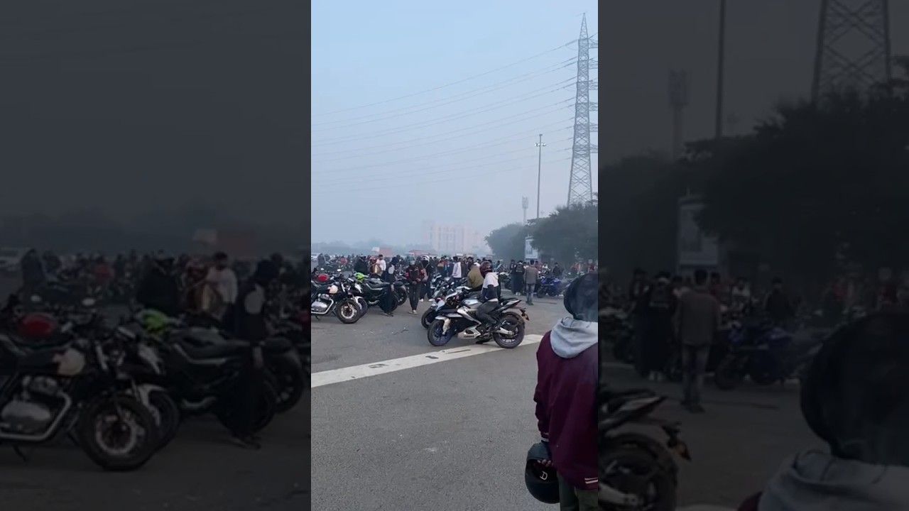 Delhi all bikar on Sunday ride 😎❤️🏍️🏍️