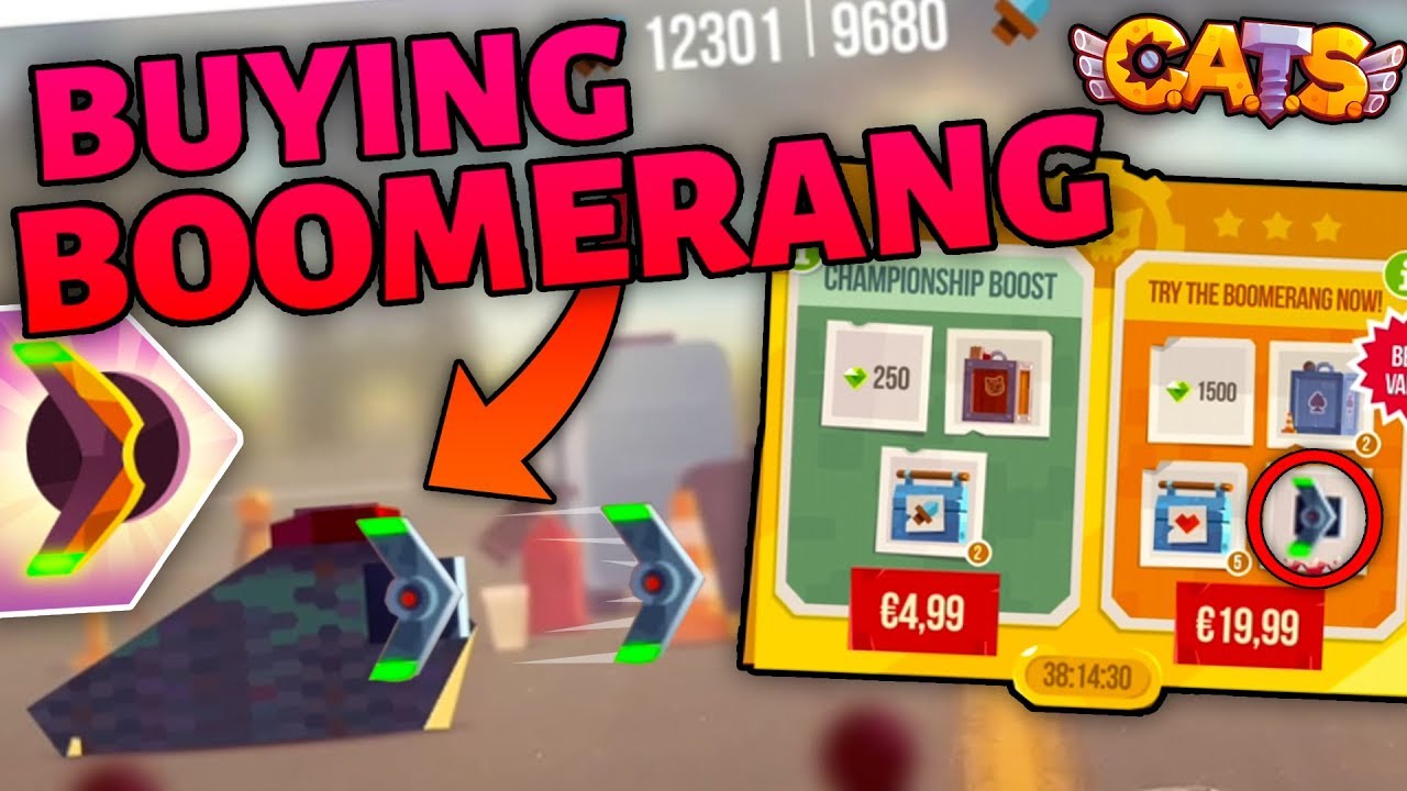 BUYING THE BOOMERANG IN C.A.T.S - Getting New Weapons in Crash Arena Turbo Stars