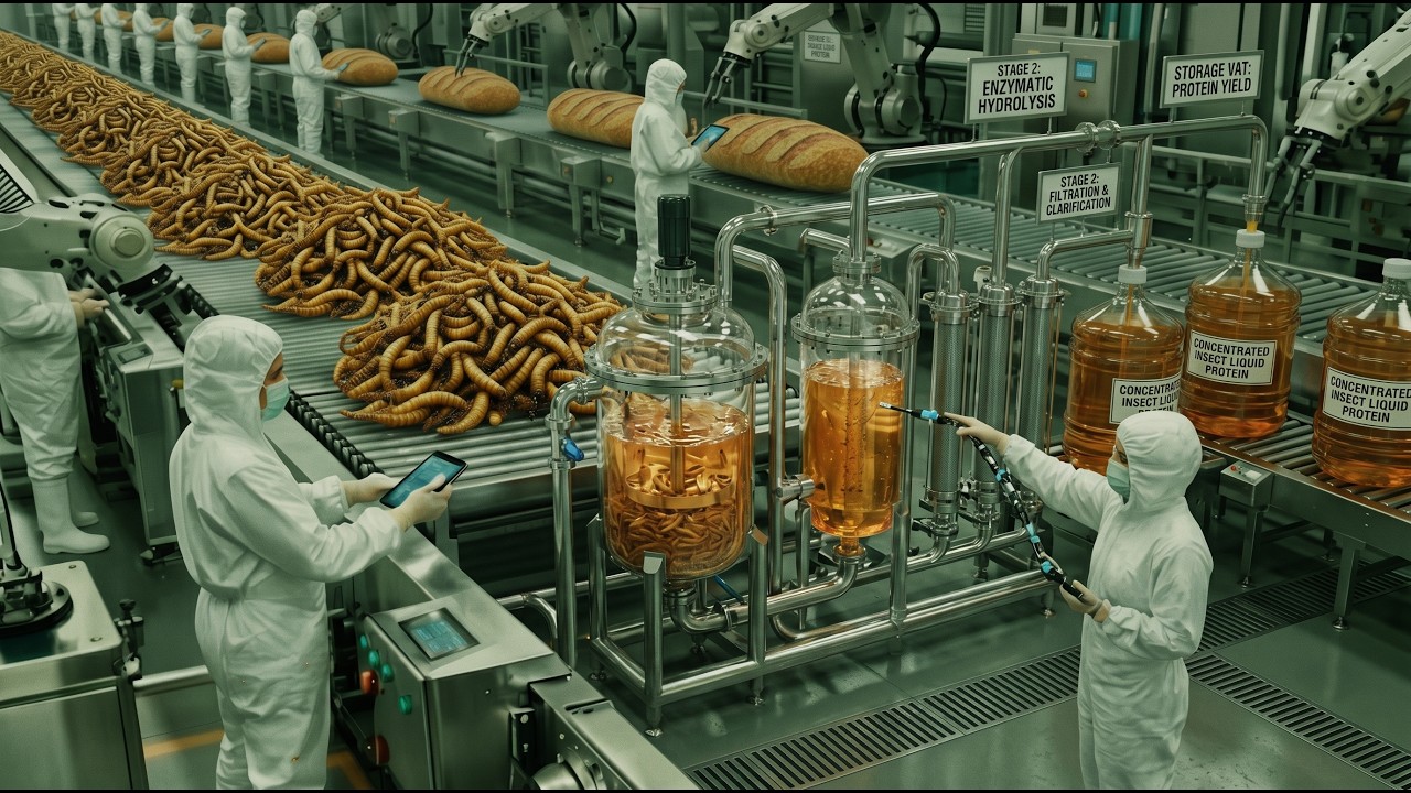 Mealworm Processing Factory | How Insects Become Food