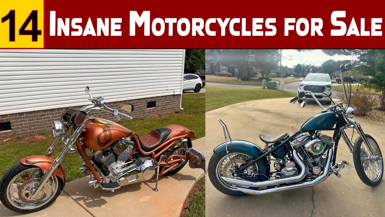 15 безумных мотоциклов на продажу — редкие, мощные и кастомные байки