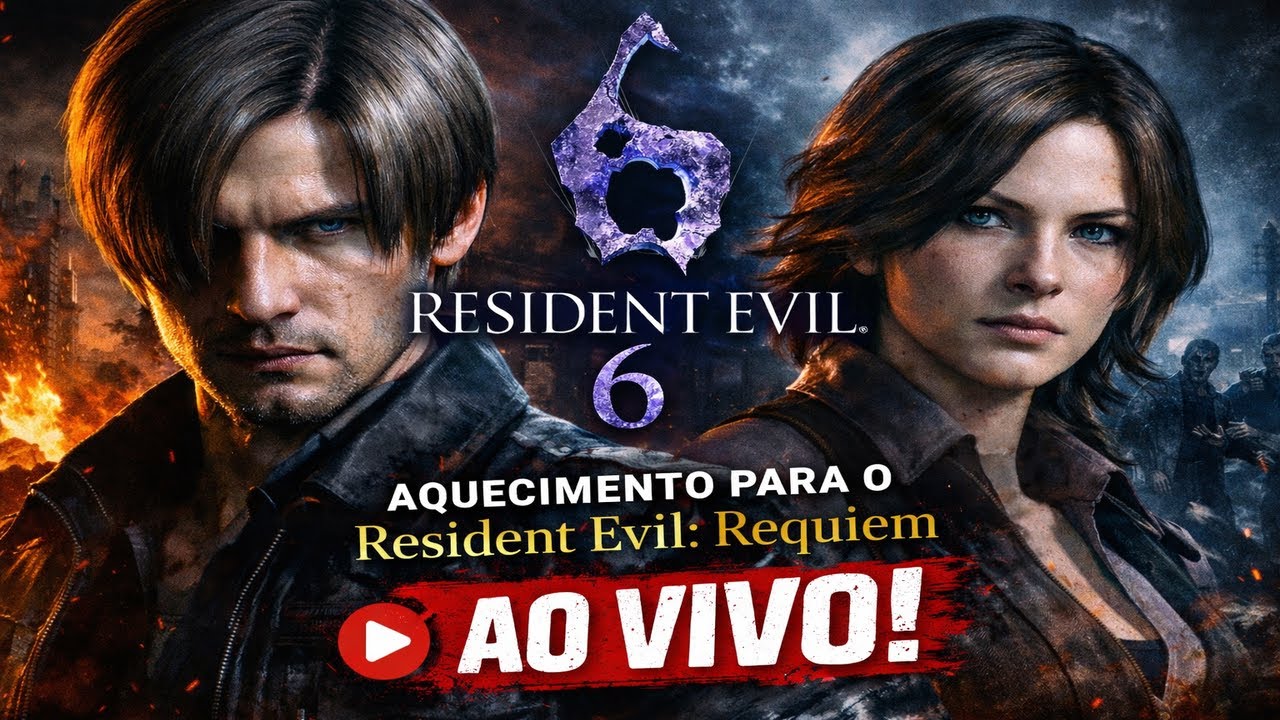 Aquecimento para Resident Evil Requiem | Resident Evil 6 AO VIVO (Coop) | EPISÓDIO 3