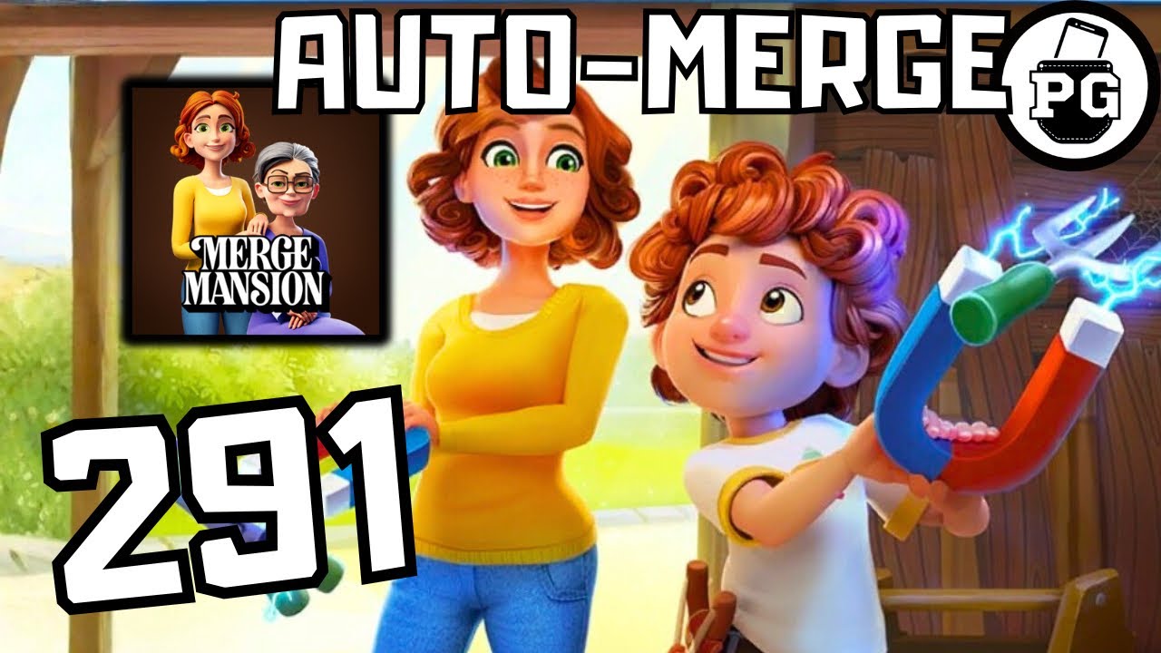 Auto-Merge Mangnet Is Super Fun !  🏡 Merge Mansion - Gameplay Walkthrough |Part 291|