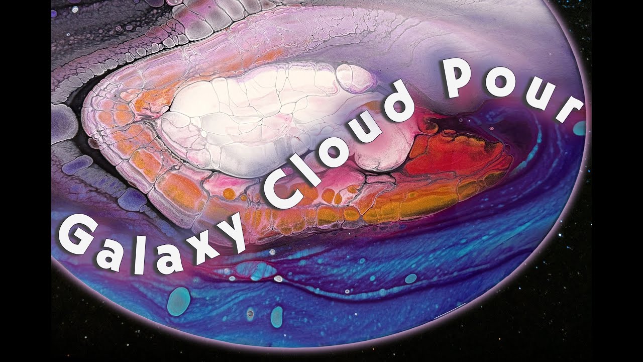 Galaxy Cloud Pour | Funnel Acrylic Pour