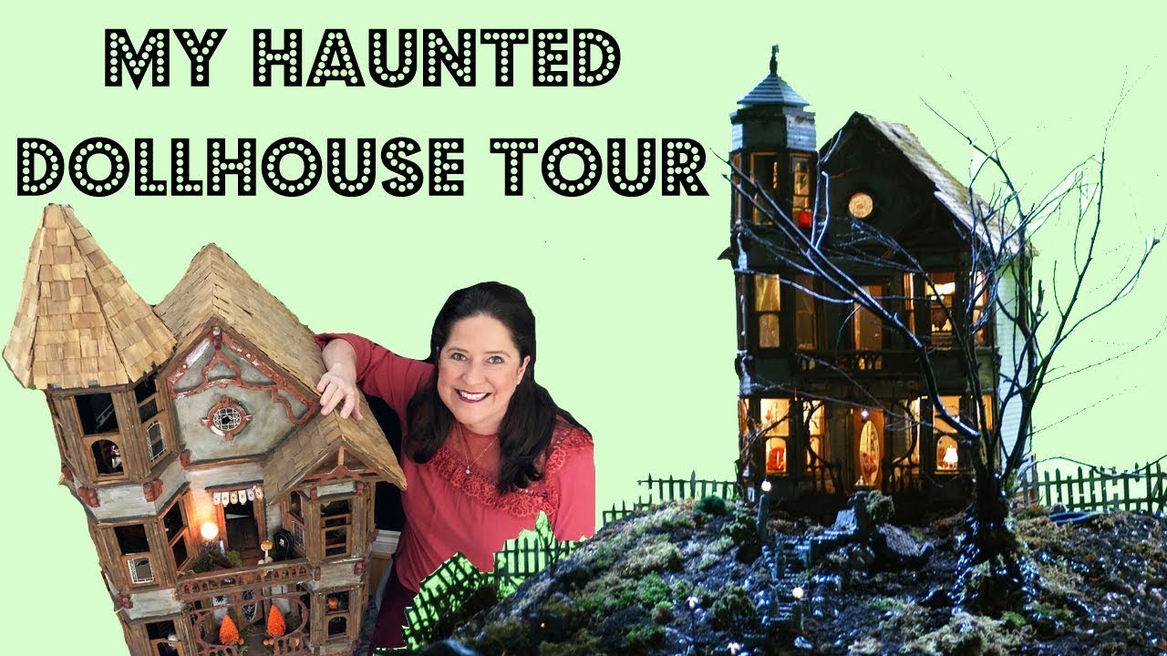 My Haunted Dollhouse Tour with Halloween Miniatures