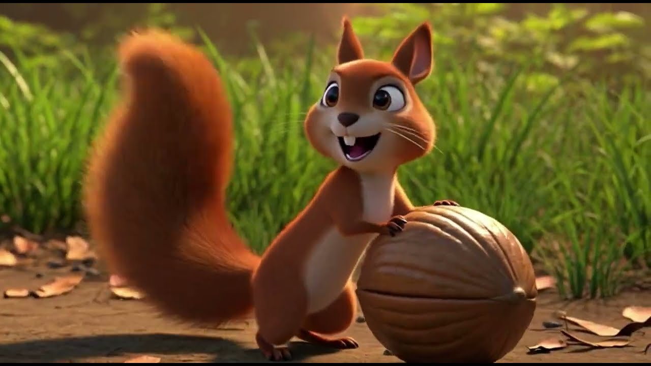 🎵 O Esquilinho e Suas Nozes! | Música e História para Crianças Pequenas