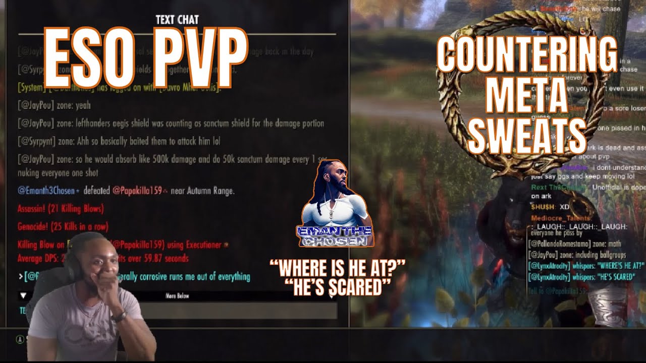 ESO PVP: COUNTERING META SWEATS!! I MADE A NEW FRIEND😀