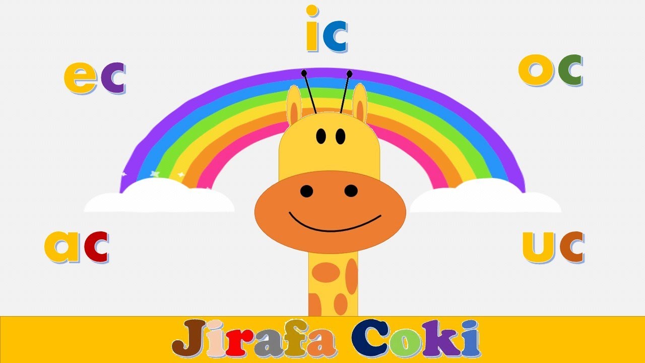 Las sílabas inversas ac ec ic oc uc – La Jirafa Coki ☺ videos educativos para niños