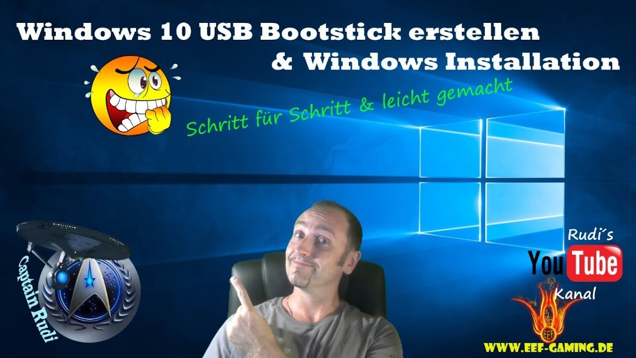 Windows 10 USB Bootstick erstellen & Windows Installation