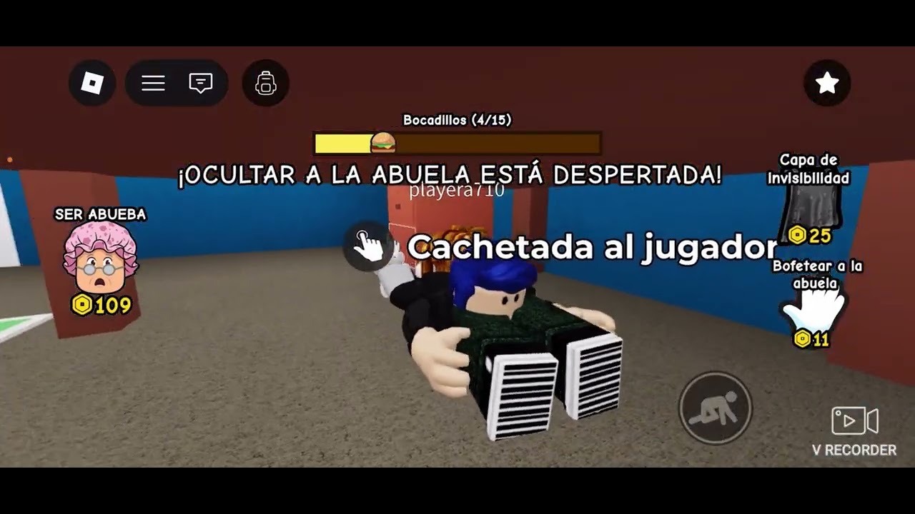 Jugando a Roblox