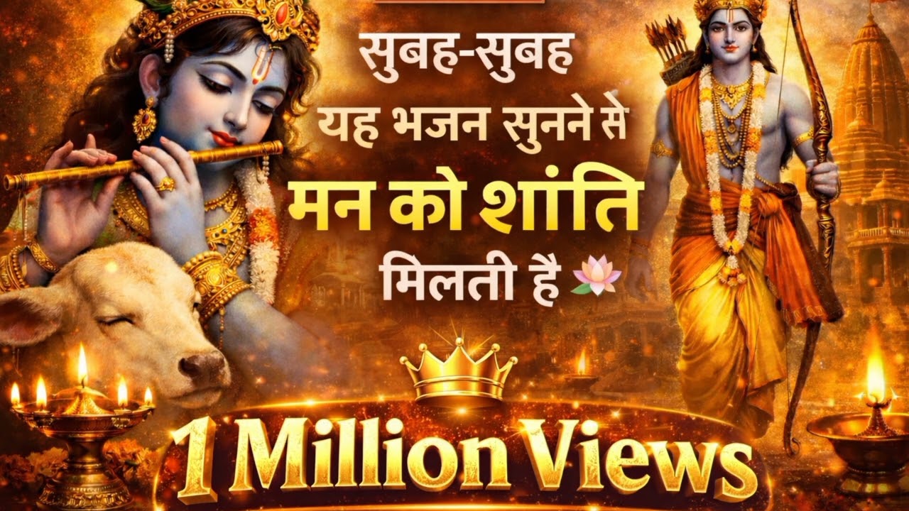 सुबह का यह भजन सुनते ही मन शांत हो जाएगा 🙏| #KrishnaBhajan #MorningBhajan #Rambhajan #PeacefulBhajan