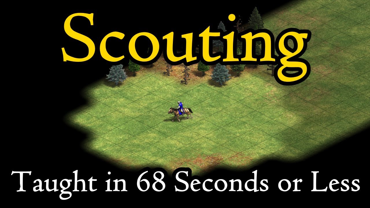 How to scout in AoE2 shown in 68 seconds or less