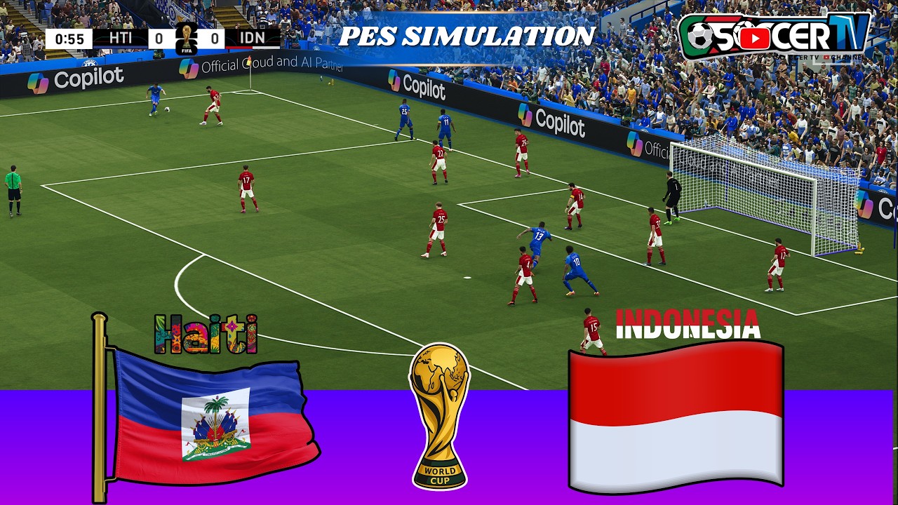 Haiti vs Indonesia | WC 2026 Mode What-If | PES (PC) Gameplay Simulation