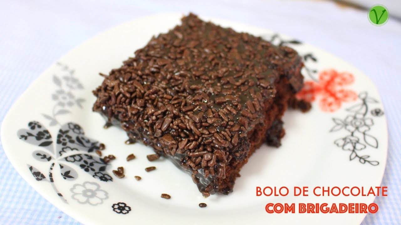 O MELHOR BOLO DE CHOCOLATE COM BRIGADEIRO DO MUNDO (VEGANO/SEM OVO/SEM LEITE DE VACA) #608