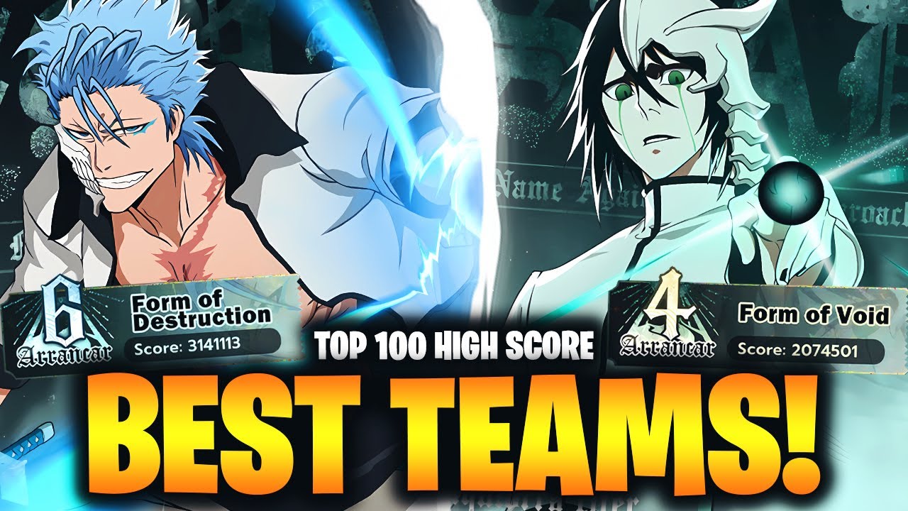 BEST TEAMS FOR HIGH SCORE! GRIMMMJOW & ULQUIORRA EVENT CHALLENGE! Bleach: Soul Resonance!