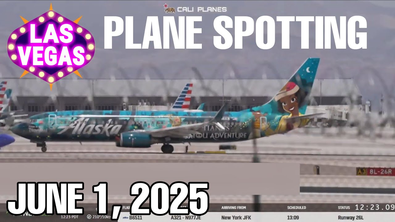 KLAS LIVE | JUNE 1, 2025  LAS VEGAS  Plane Spotting Live and IRL