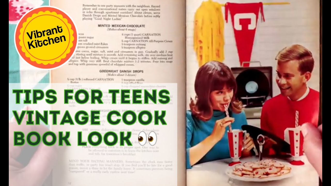 Tips For Teens - Vintage Cook Book Look on the Vibrant Kitchen
