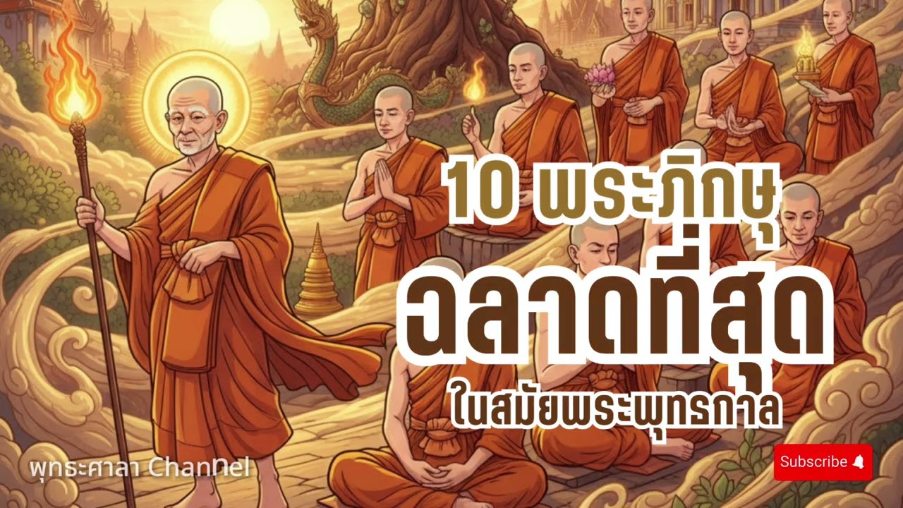 10 ที่สุดพระภิกษุที่ฉลาด มีความเป็นเลิศทางด้านปัญญา ในสมัยพระพุทธกาล