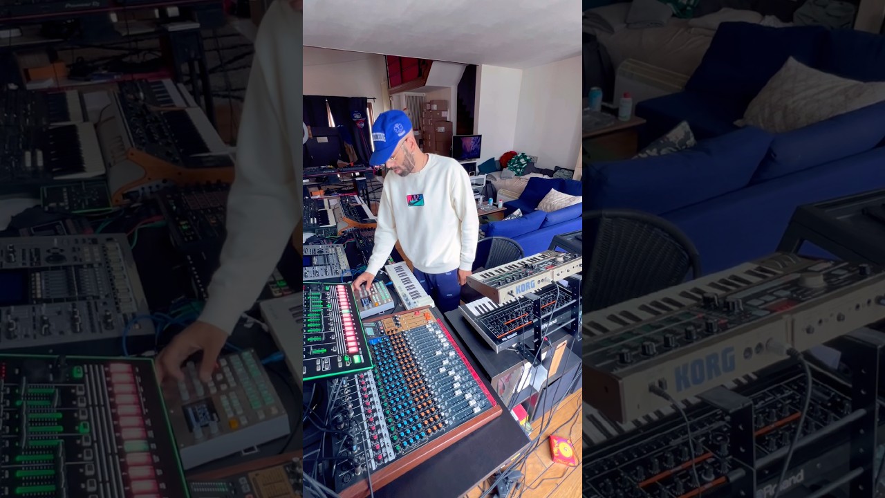 Analog Lab Sessions 🔥 Techno from the Couch &ndash; Living Room Edition #liveset #jam #techno #teamhamza