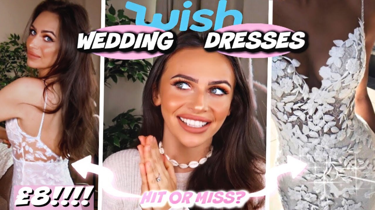 TRYING WISH WEDDING DRESSES!! &pound;8 DRESS????