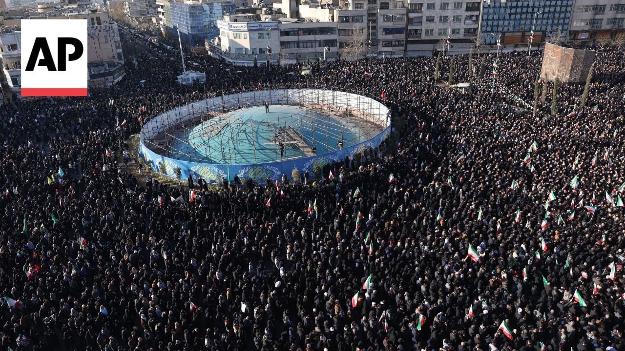 Iran government supporters chant 'Death to America' after supreme leader killed