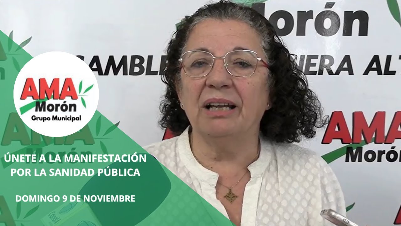 Únete a la Manifestación por la Sanidad Pública — Domingo 9 de Noviembre