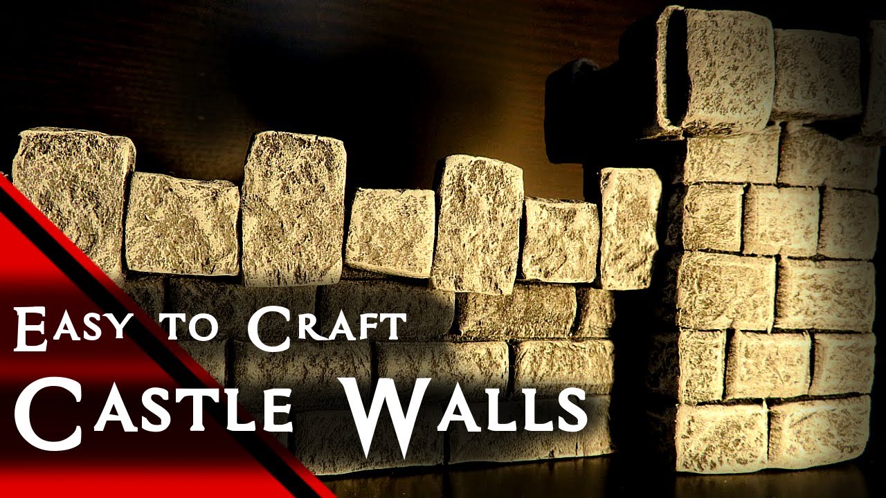 Crafting Miniature Castle Walls (Terrain for D&D, Warhammer)