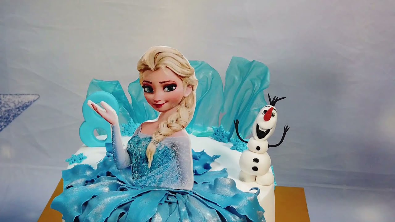 Frozen Elsa Cake for a cute little one's 8