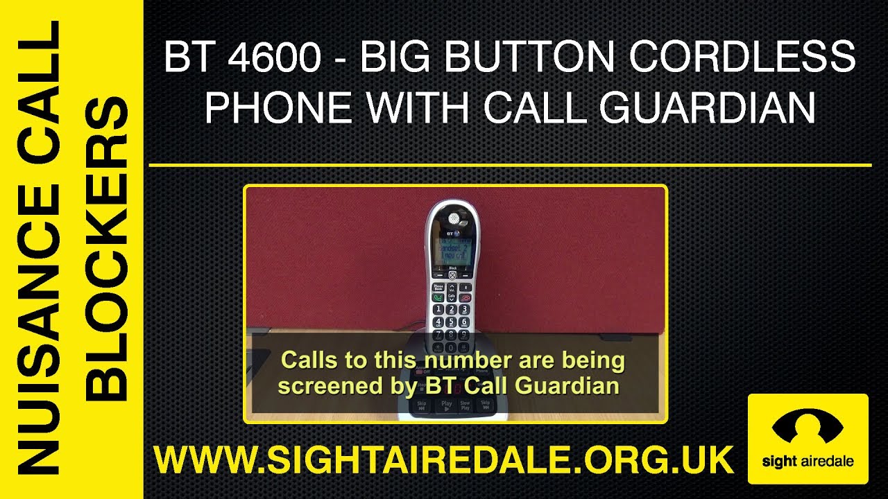 The BT 4600 Big Button Cordless Phone with Advanced Call Blocker
