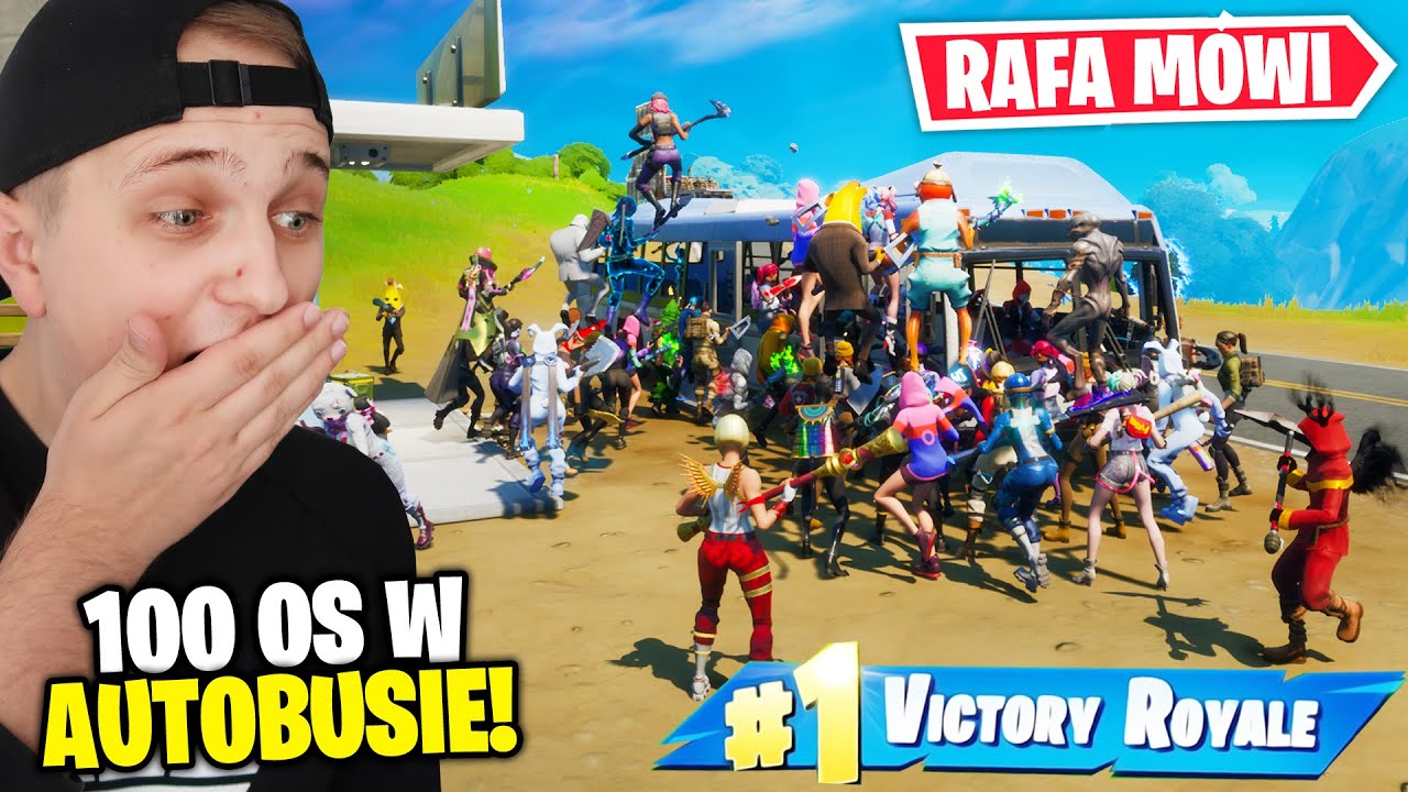 100 OS W AUTOBUSIE! Rafa M&oacute;wi Fortnite
