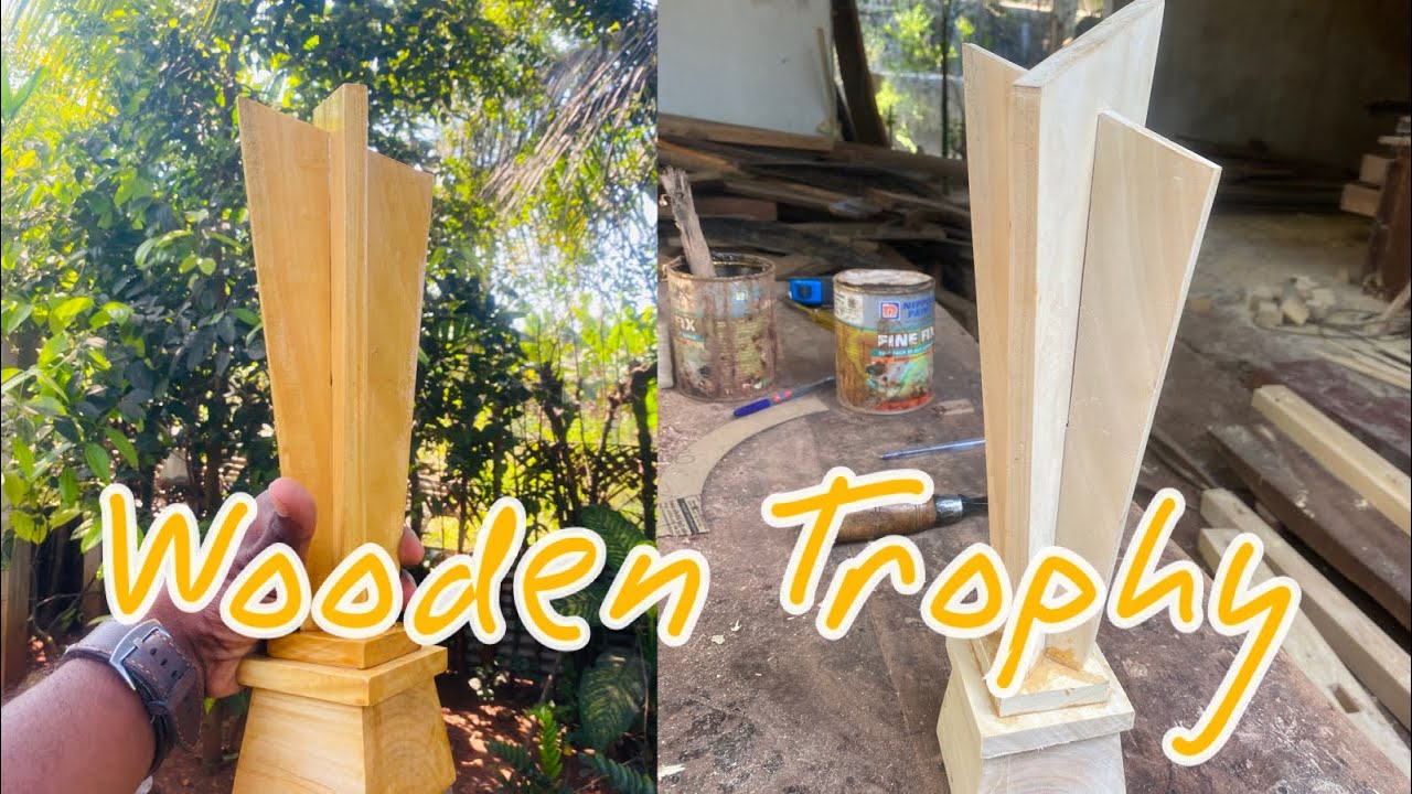 Wooden trophy | wood products | Trophy ideas in wood | wooden trophy making