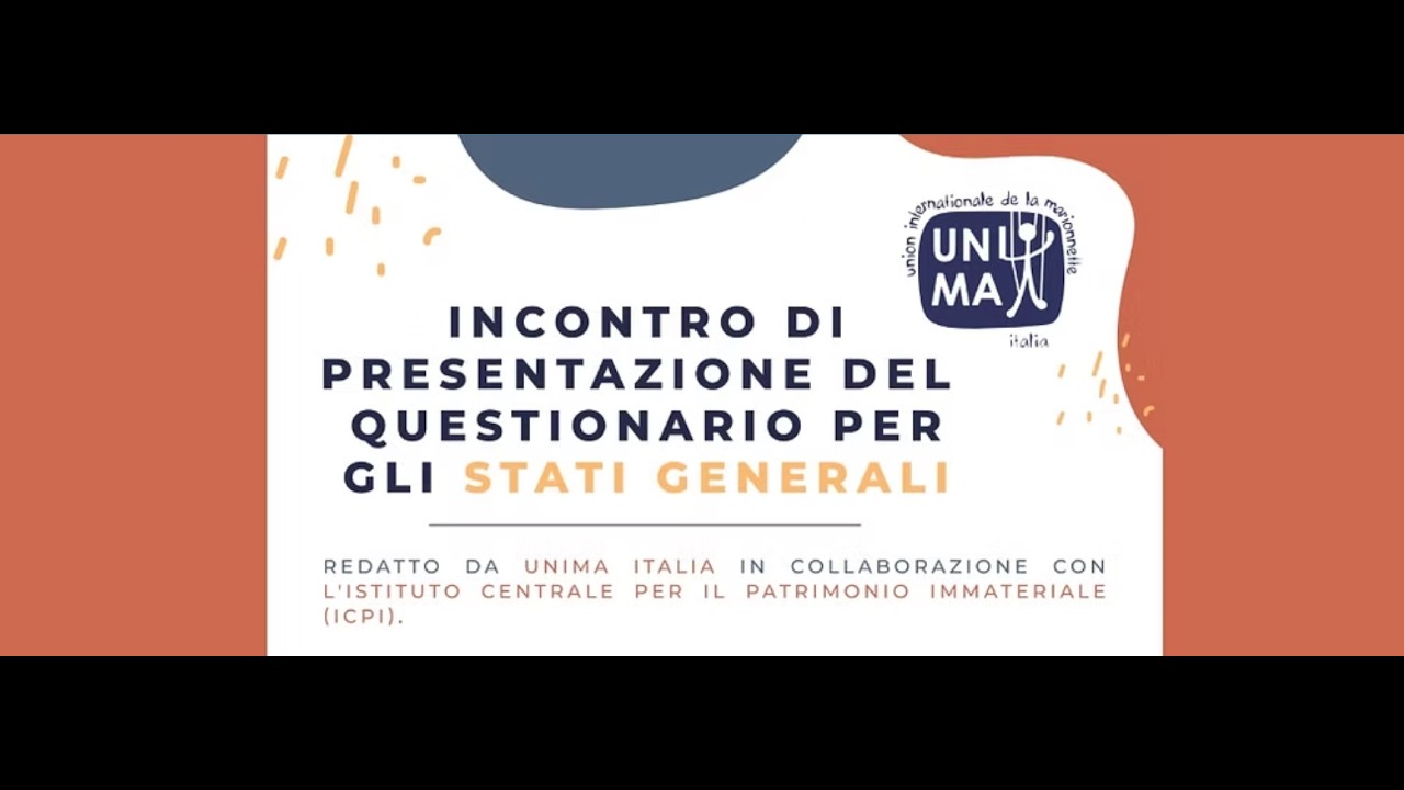 PRESENTAZIONE DEL QUESTIONARIO DI MAPPATURA DEL TEATRO DI FIGURA ITALIANO