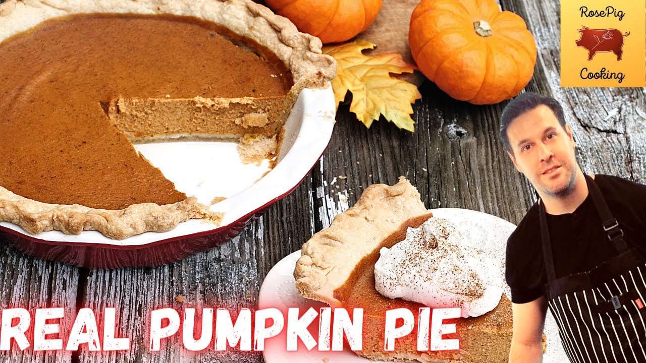 Pumpkin Pie From Scratch With Real Pumpkin For Thanksgiving