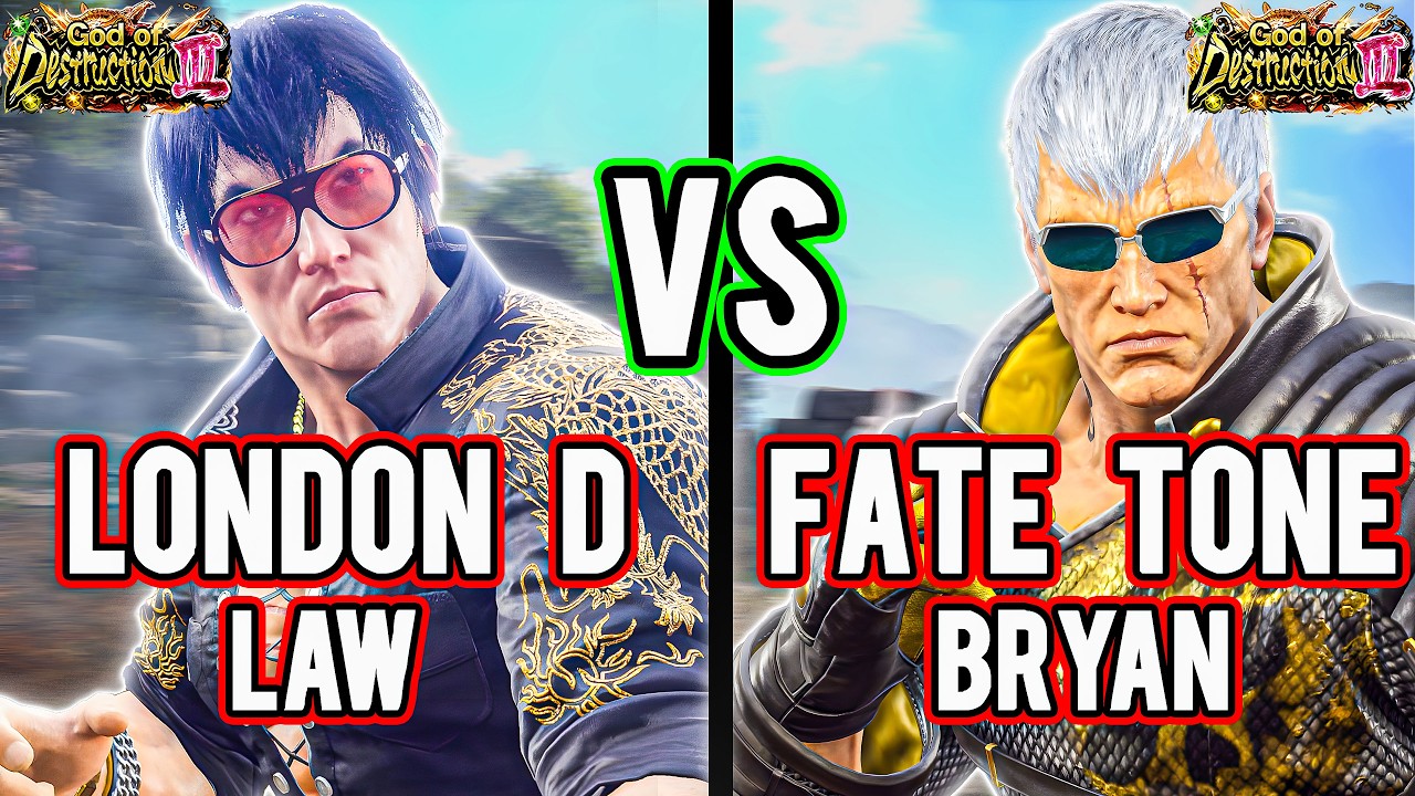 London D (G.O.D 3)  Law  vs Fate Tone  (G.O.D 3) Bryan  – High Level Ranked Match | Tekken 8