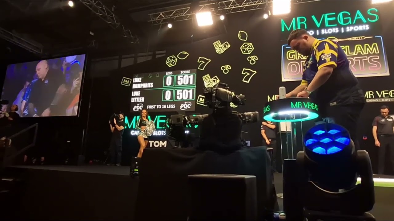 Live Darts Walk-on | Luke Humphries & Luke Littler | Mr Vegas Grand slam of darts Final (Wolvo) 2025