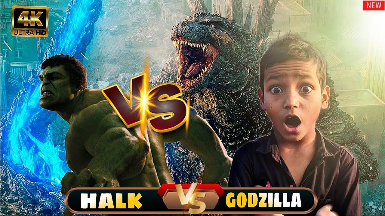 Halk VS Godzilla 😱😱 Full Fight Seen New Video 2026 💯✅️#viral #godzilla  #movie #halktv #fighting