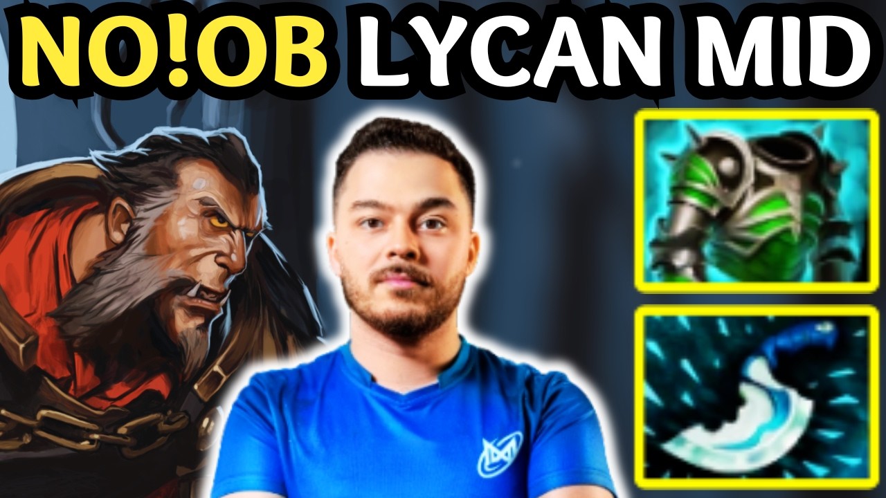 🔥 Crazy PICK ?! NO!OB LYCAN Mid GOD &mdash; UNSTOPPABLE DAMAGE 🔥 Dota 2 Mid