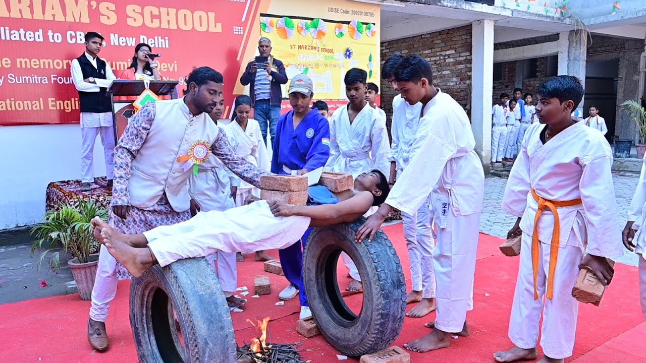 St Mariam School Karate performance