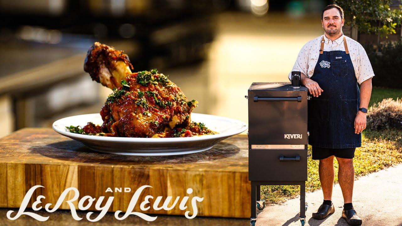Smoked and Braised Pork Shanks with LeRoy and Lewis and Keveri