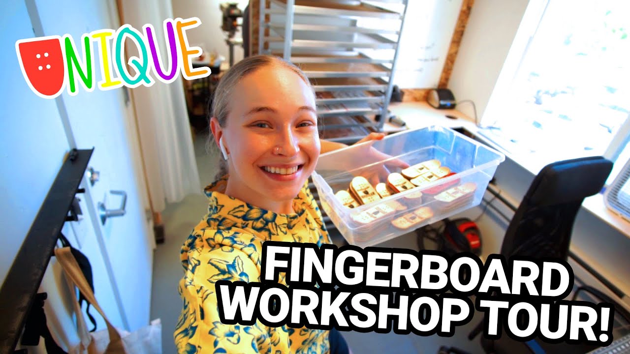 WORKSPACE TOUR - PROFESSIONAL FINGERBOARD WORKSHOP!!