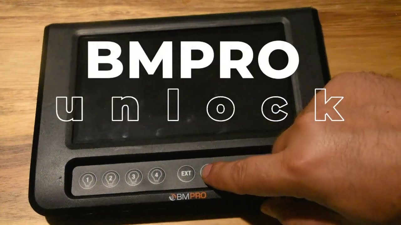 BMPRO  unlocking screen.