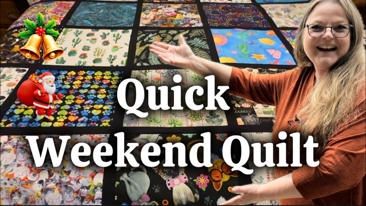 How to Quilt in a Weekend | Easy Queen Quilt Using 10&rdquo; Squares