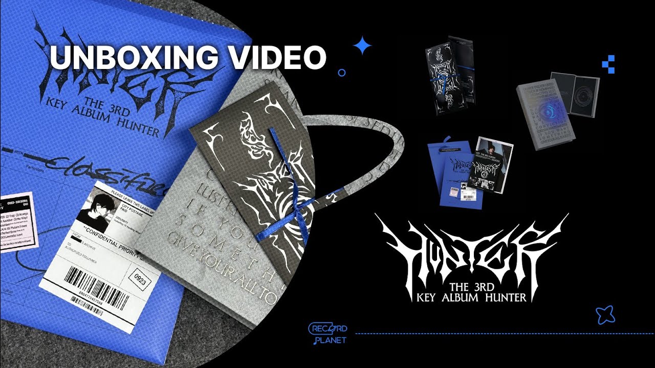 KEY [ HUNTER ] UNBOXING｜샤이니 키 앨범깡 #SHINEE #KEY #HUNTER