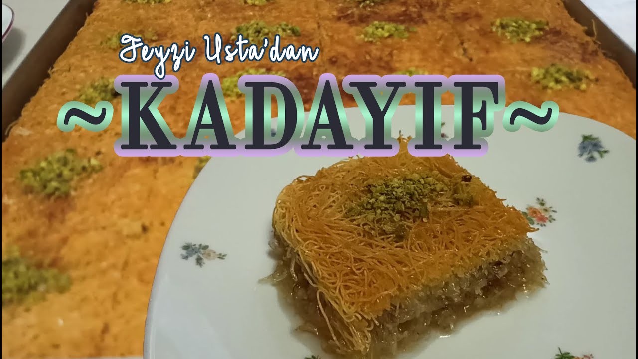 Evde kolaylıkla yapabileceğiniz en basit haliyle KADAYIF tatlısı tarifi Feyzi Usta'dan..