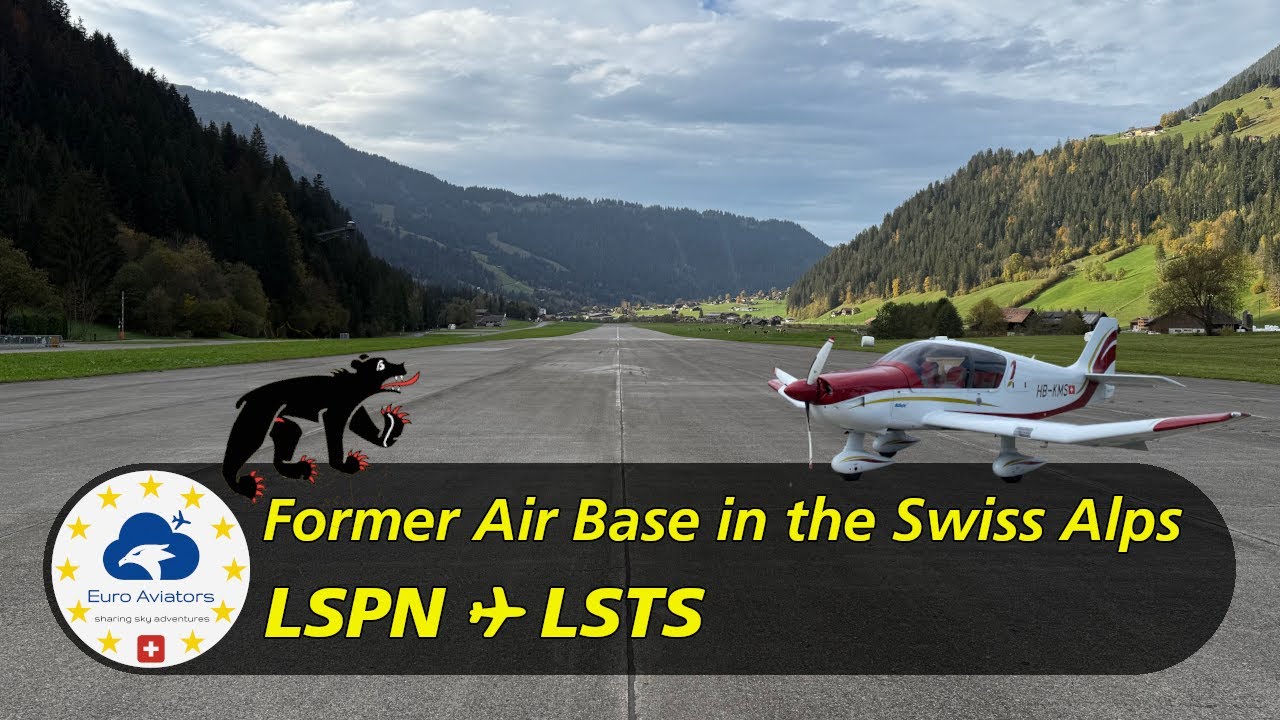 Herbstausflug zum alpinen Milit&auml;rflugplatz 🇨🇭 | Triengen (LSPN) ✈︎ St. Stephan (LSTS) | VFR