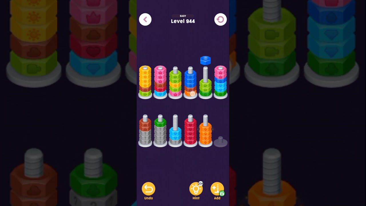 Level 941-946| 😀 Solving The IMPOSSIBLE Nut & Bolt Puzzle!! #gaming